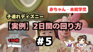 【実例】赤ちゃん・未就学児連れディズニーランド｜朝と夜に動く2日間の回り方