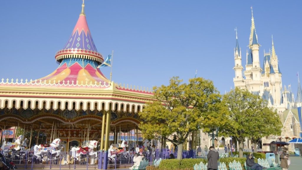 朝イチのファンタジーランドの様子